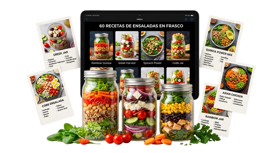 Las 60 Recetas de Ensaladas en Frasco